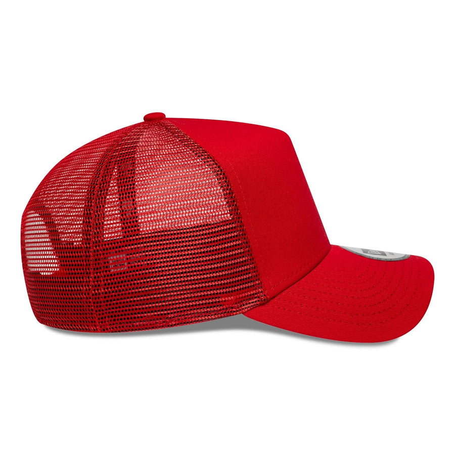 This is a Alpine Racing Flawless Team Red 9FORTY A-Frame Trucker Adjustable Cap 5