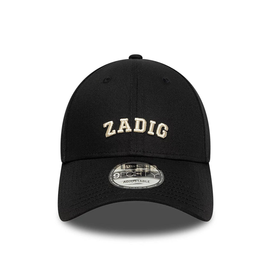 This is a New Era X Zadig & Voltaire Black 9FORTY Adjustable Cap 3