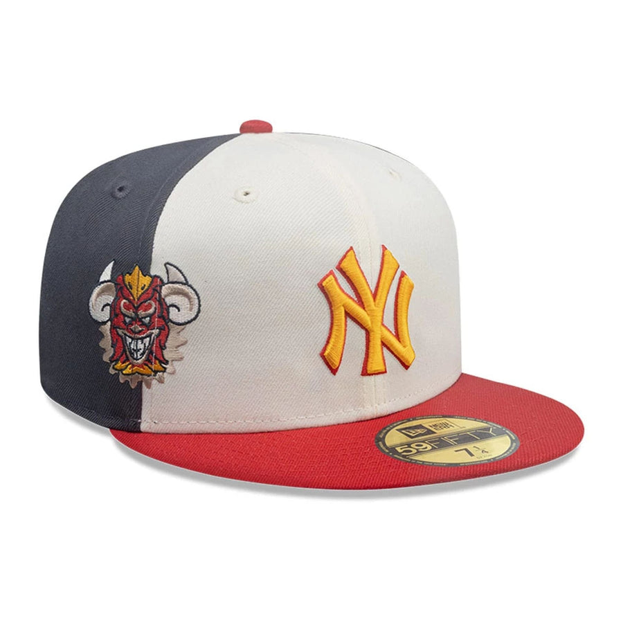 This is a New York Yankees MLB City Element Dominican Republic White 59FIFTY Fitted Cap 1