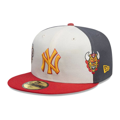 This is a New York Yankees MLB City Element Dominican Republic White 59FIFTY Fitted Cap 4