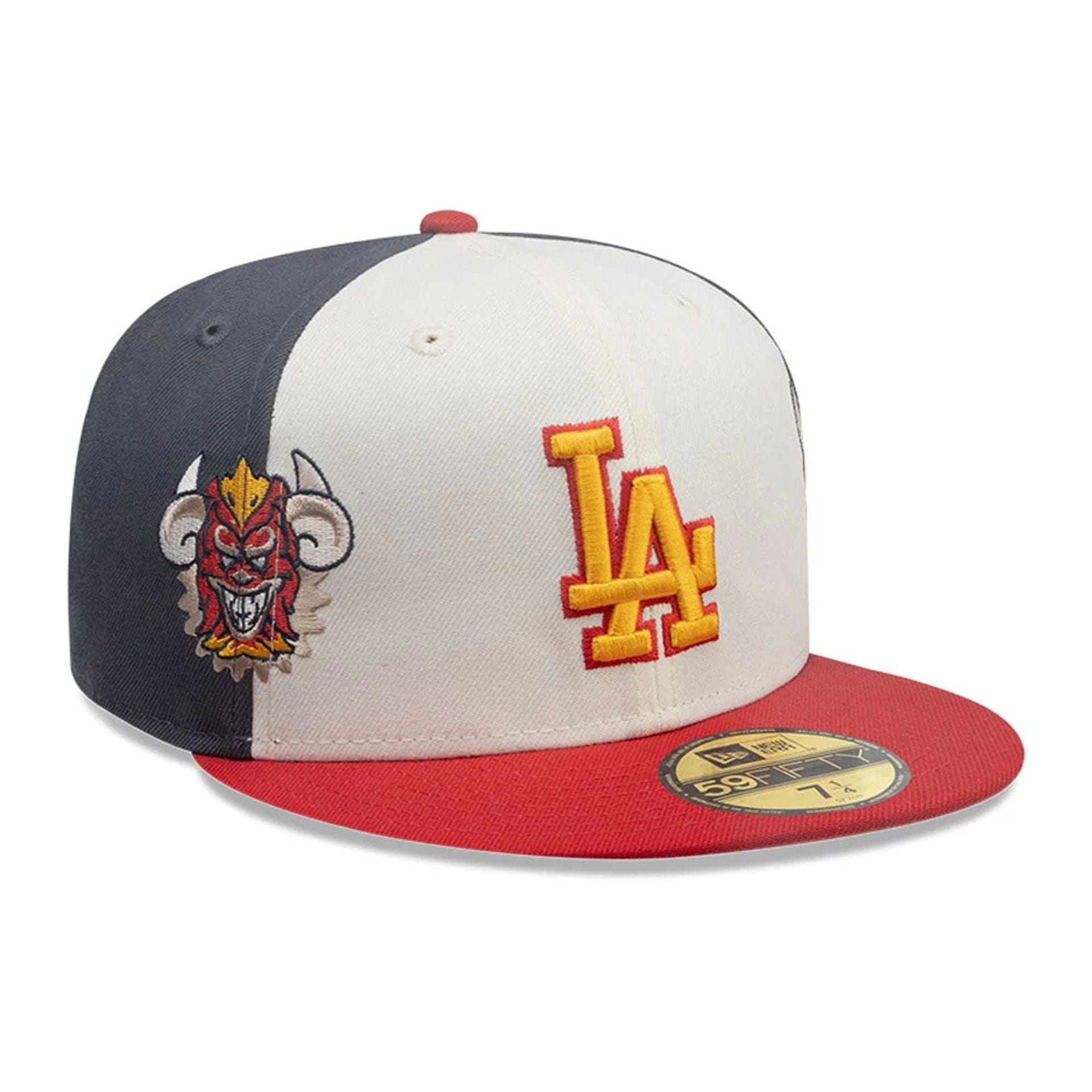 This is a LA Dodgers MLB City Element Dominican Republic Navy 59FIFTY Fitted Cap 1