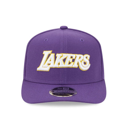 This is a LA Lakers NBA Statement Purple 9SEVENTY Stretch Snap Adjustable Cap 3