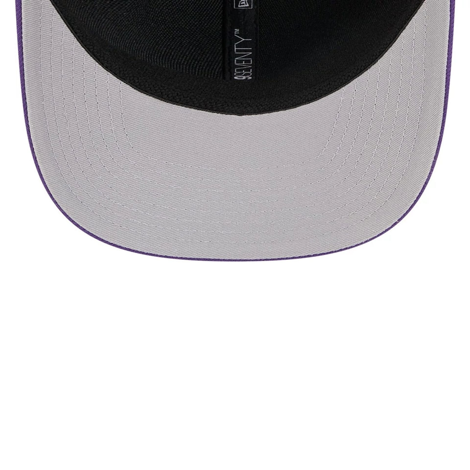This is a LA Lakers NBA Statement Purple 9SEVENTY Stretch Snap Adjustable Cap 2