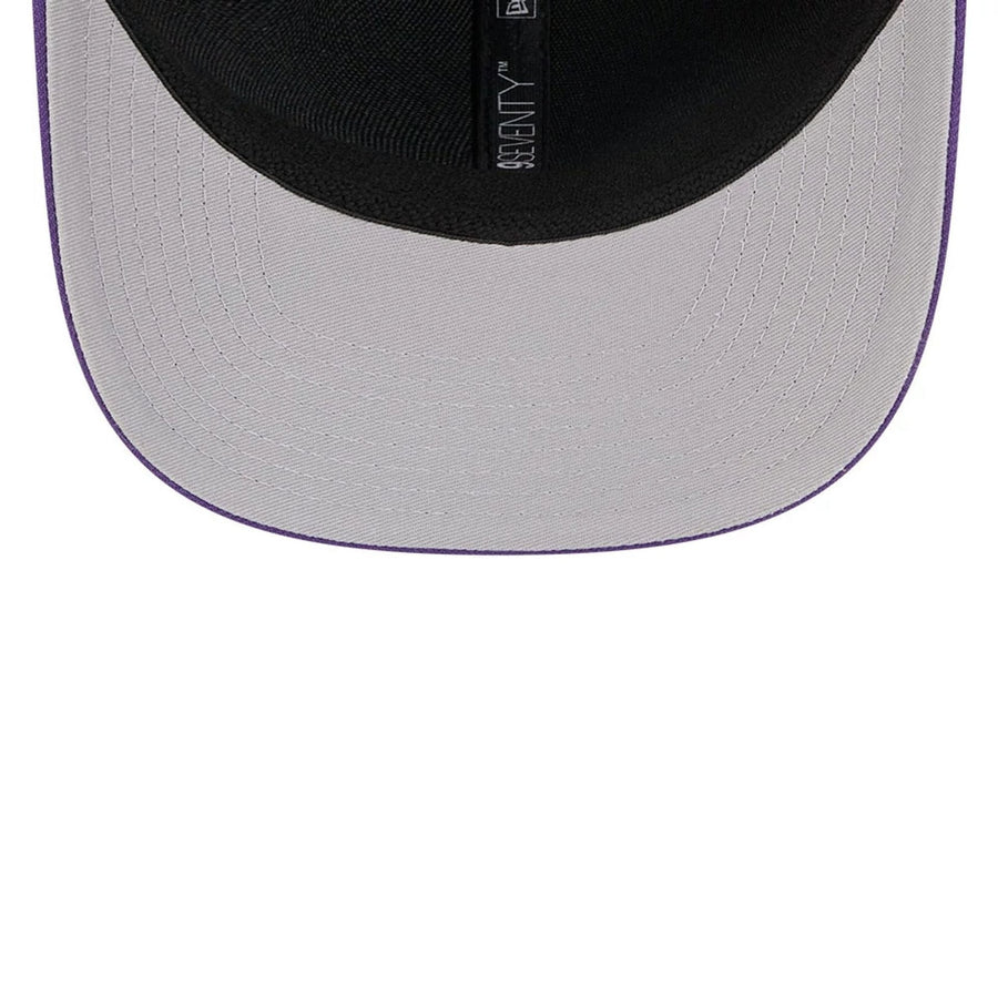 This is a LA Lakers NBA Statement Purple 9SEVENTY Stretch Snap Adjustable Cap 2