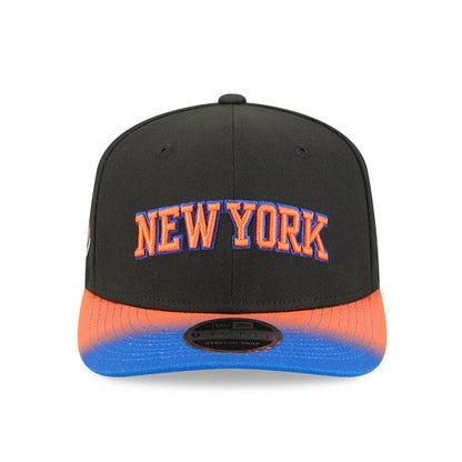 This is a New York Knicks NBA Statement Black  9SEVENTY Stretch Snap Adjustable Cap 3