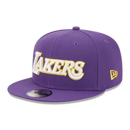 This is a LA Lakers NBA Statement Purple 9FIFTY Snapback Adjustable Cap 4