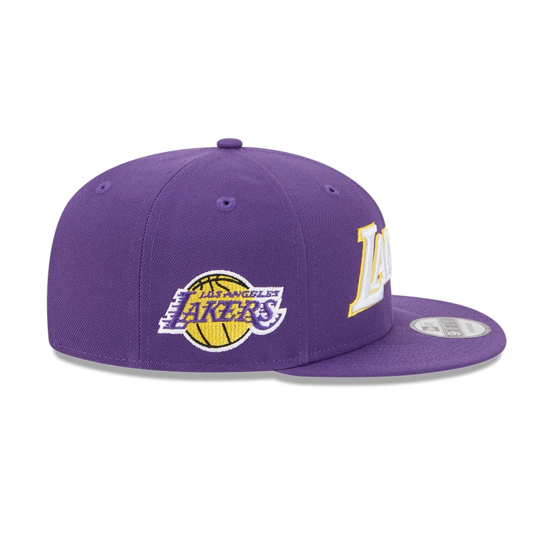 This is a LA Lakers NBA Statement Purple 9FIFTY Snapback Adjustable Cap 5