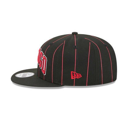 This is a Chicago Bulls NBA Statement Black 9FIFTY Snapback Adjustable Cap 6