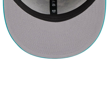 This is a Miami Dolphins NFL Salute To Service 2025 Turquoise 9FIFTY Snapback Adjustable Cap 2