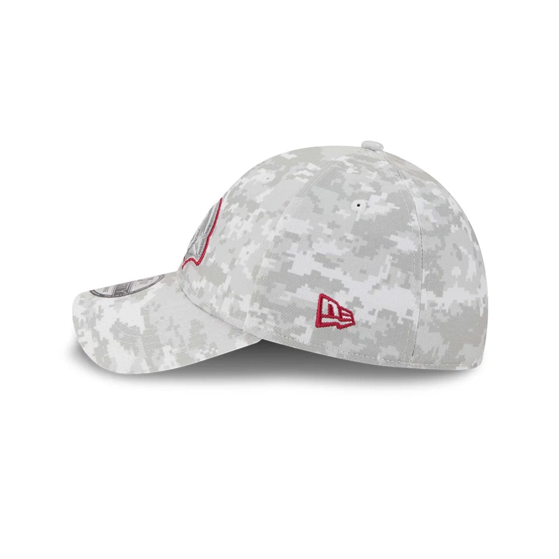 This is a Arizona Cardinals NFL Salute To Service 2025 Grey Camo 39THIRTY Stretch Fit Cap 7
