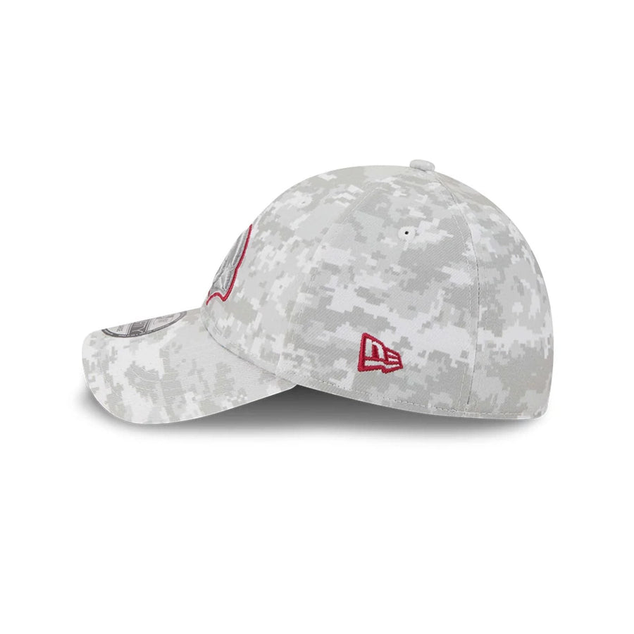 This is a Arizona Cardinals NFL Salute To Service 2025 Grey Camo 39THIRTY Stretch Fit Cap 7