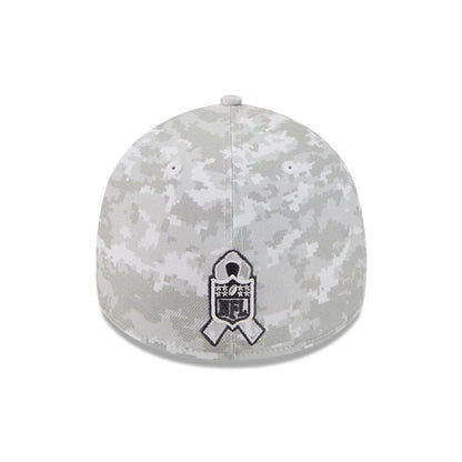 This is a Arizona Cardinals NFL Salute To Service 2025 Grey Camo 39THIRTY Stretch Fit Cap 5