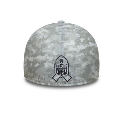 This is a Tennessee Titans NFL Salute To Service 2025 Grey Camo 39THIRTY Stretch Fit Cap 3