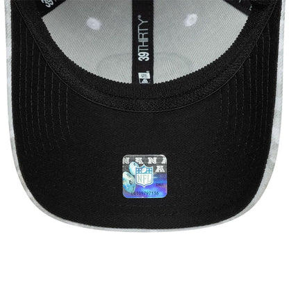 This is a Pittsburgh Steelers NFL Salute To Service 2025 Grey Camo 39THIRTY Stretch Fit Cap 7