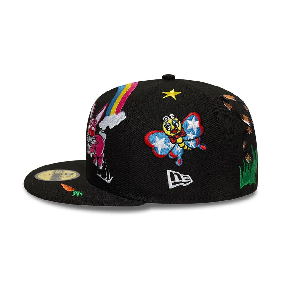 This is a New Era x Kenzo Black 59FIFTY Fitted Cap 5
