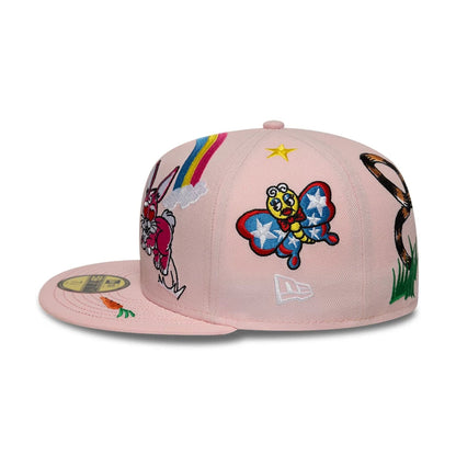 This is a New Era x Kenzo Pastel Pink 59FIFTY Fitted Cap 5