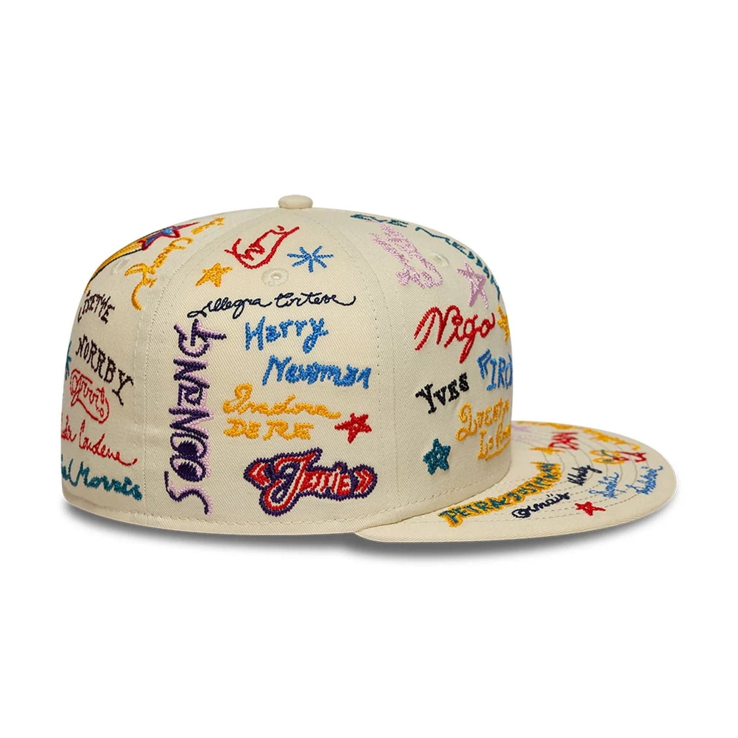 This is a New Era x Kenzo Light Beige 59FIFTY Fitted Cap 6