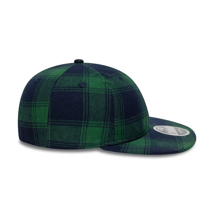 This is a Alpine Racing Plaid Dark Green Retro Crown 9FIFTY Snapback Adjustable Cap 5