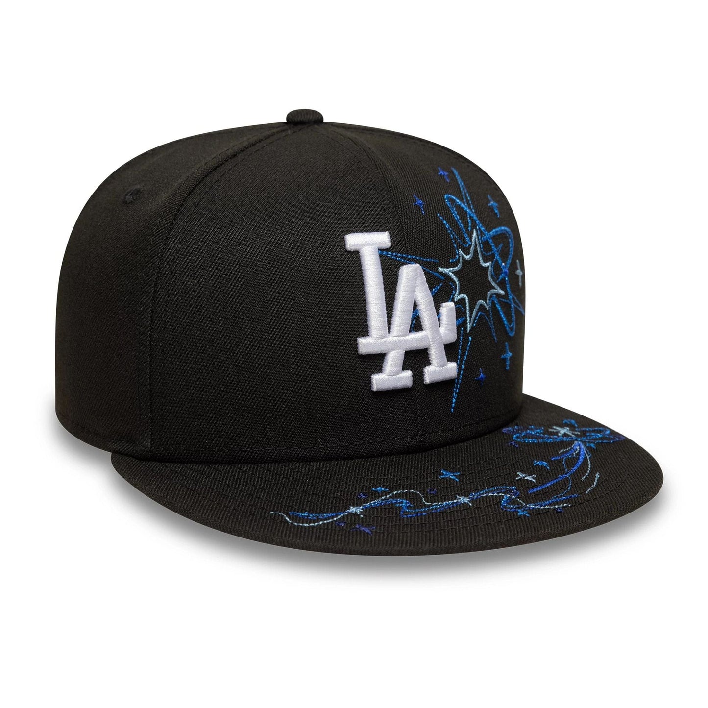 This is a LA Dodgers MLB Zodiac Black 59FIFTY Fitted Cap 3