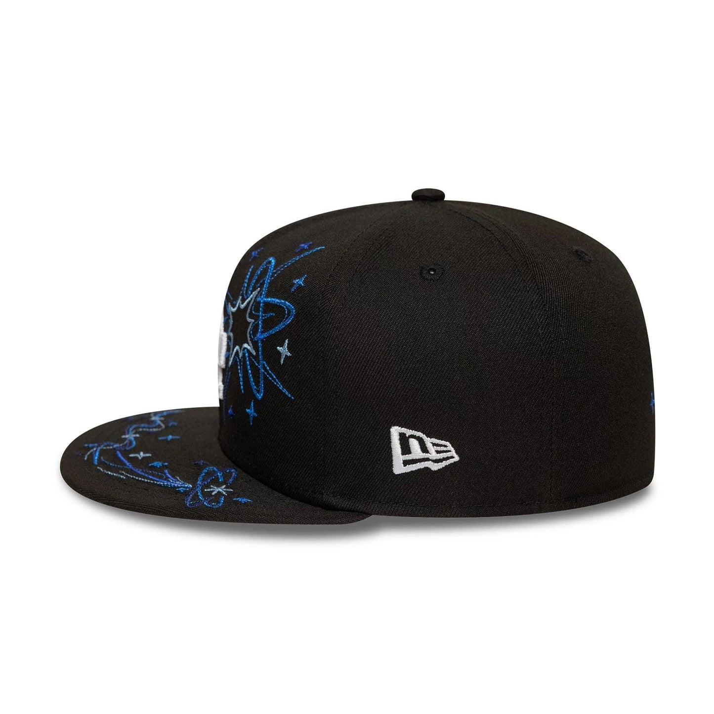 This is a LA Dodgers MLB Zodiac Black 59FIFTY Fitted Cap 4