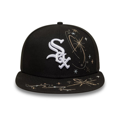 This is a Chicago White Sox MLB Zodiac Black 59FIFTY Fitted Cap 2