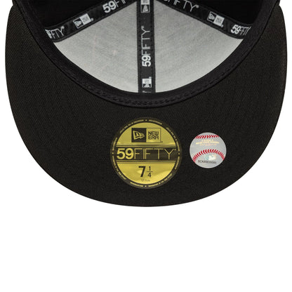 This is a Atlanta Braves MLB Zodiac Black 59FIFTY Fitted Cap 7