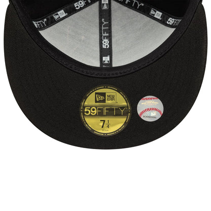 This is a Atlanta Braves MLB Zodiac Black 59FIFTY Fitted Cap 7
