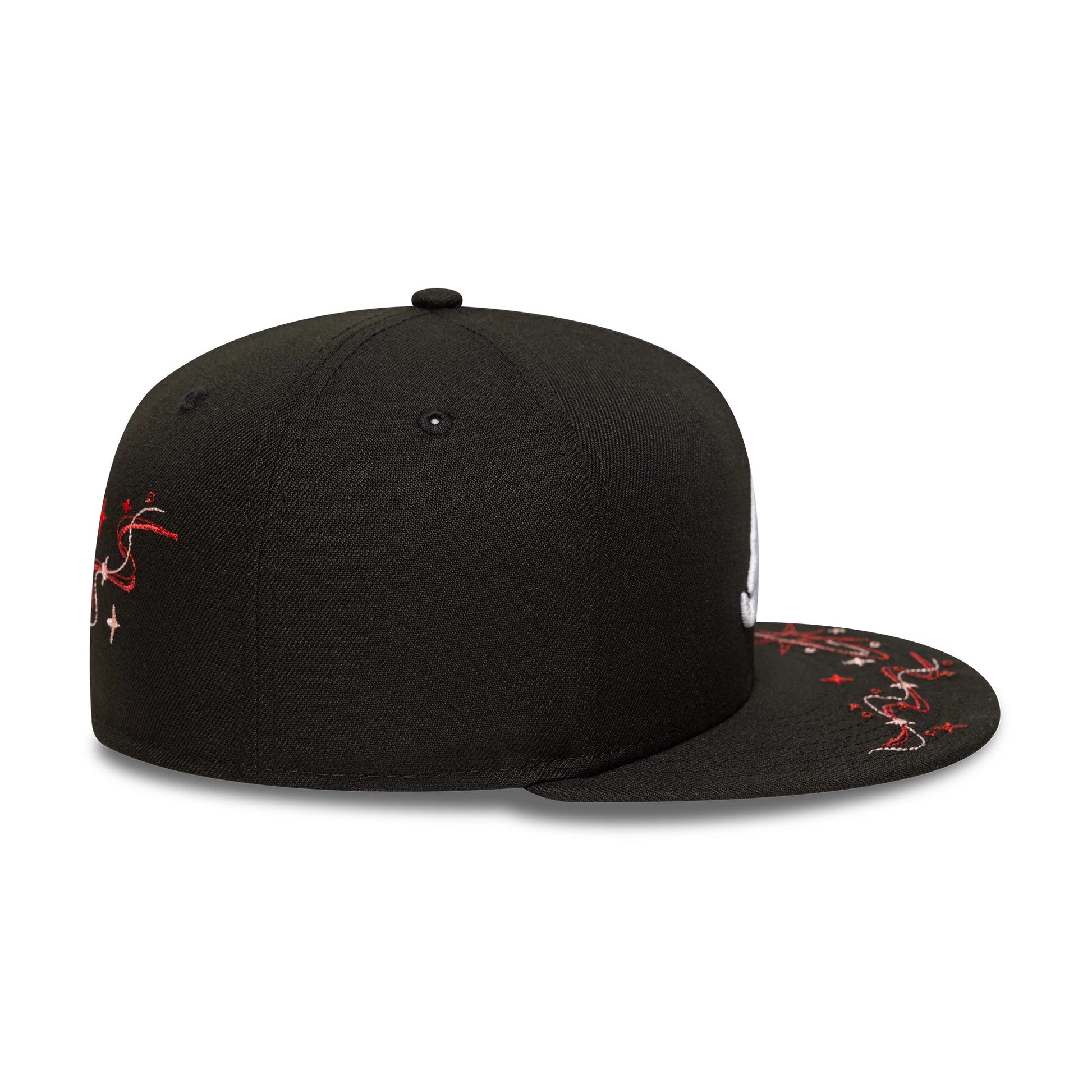 This is a Atlanta Braves MLB Zodiac Black 59FIFTY Fitted Cap 5