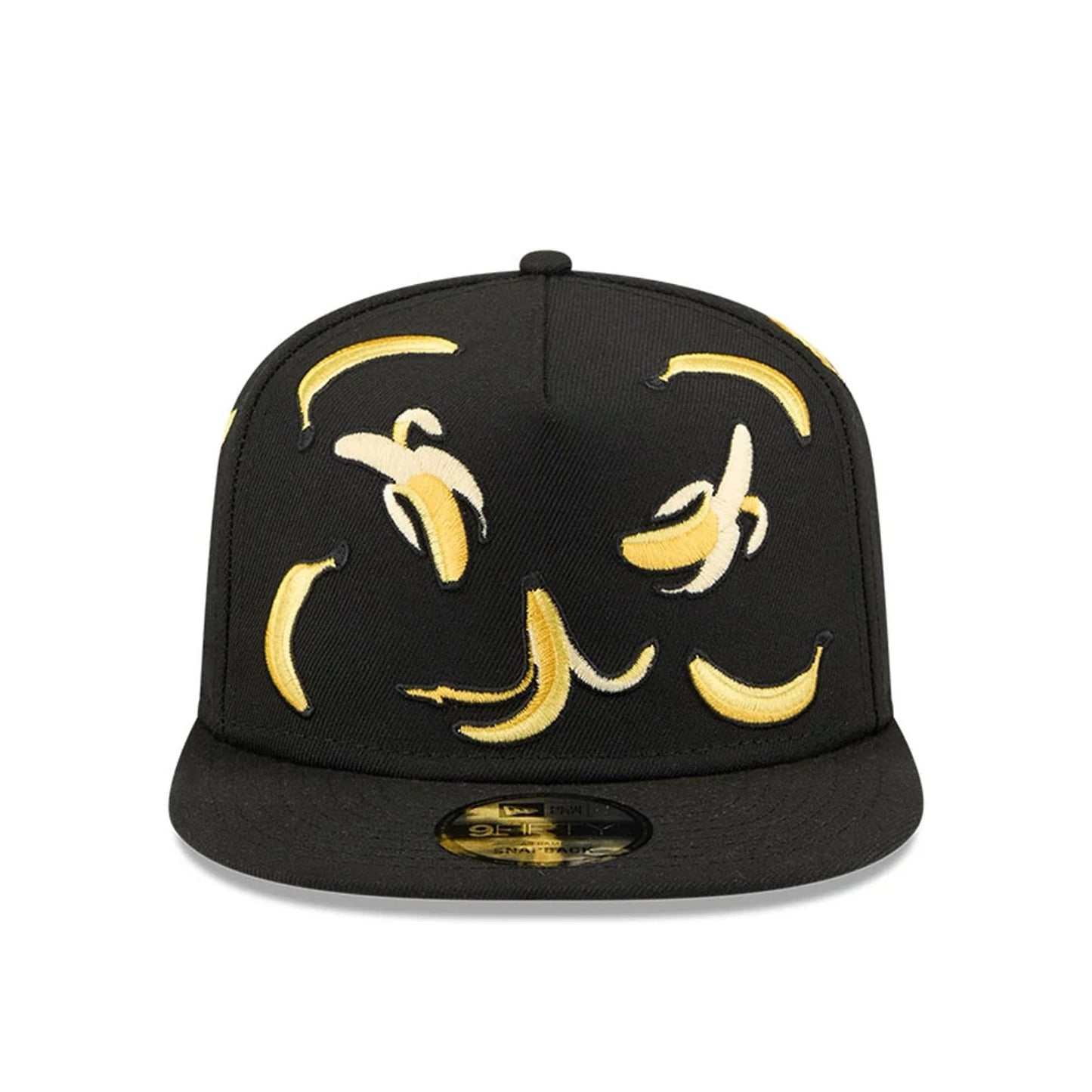 This is a New Era Bananas Black 9FIFTY A-Frame Snapback Adjustable Cap 3