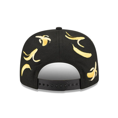This is a New Era Bananas Black 9FIFTY A-Frame Snapback Adjustable Cap 7