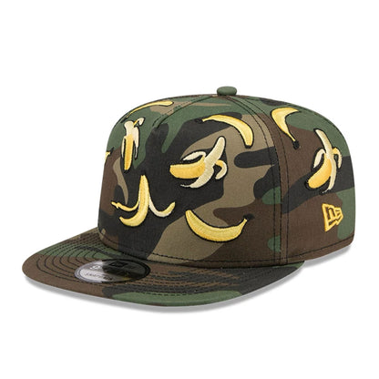 This is a New Era Bananas Camo 9FIFTY A-Frame Snapback Adjustable Cap 1