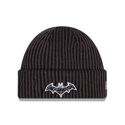 This is a Batman DC Black Cuff knit Beanie Hat 1