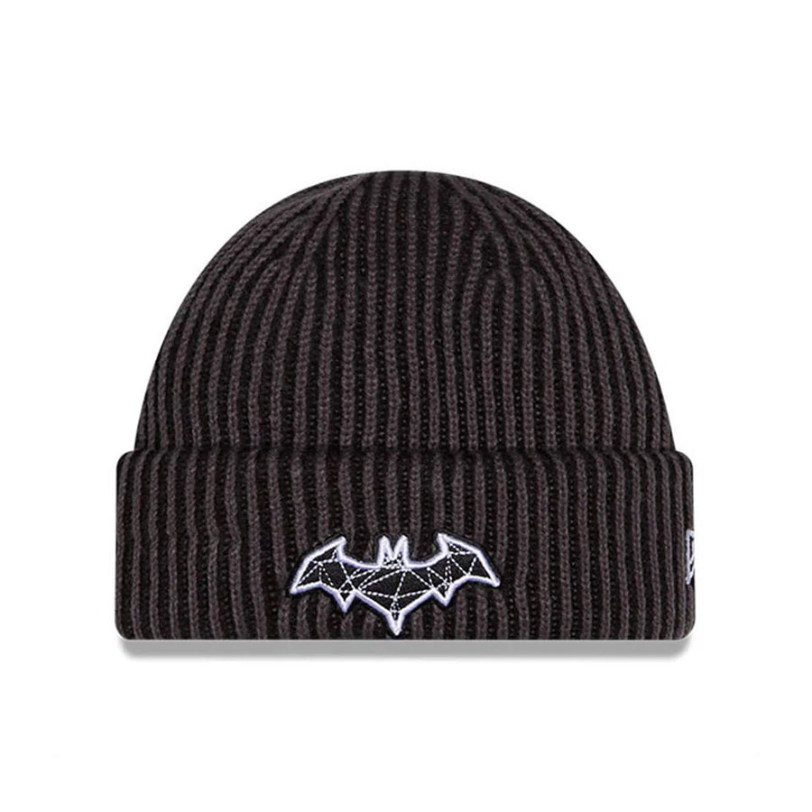 This is a Batman DC Black Cuff knit Beanie Hat 1