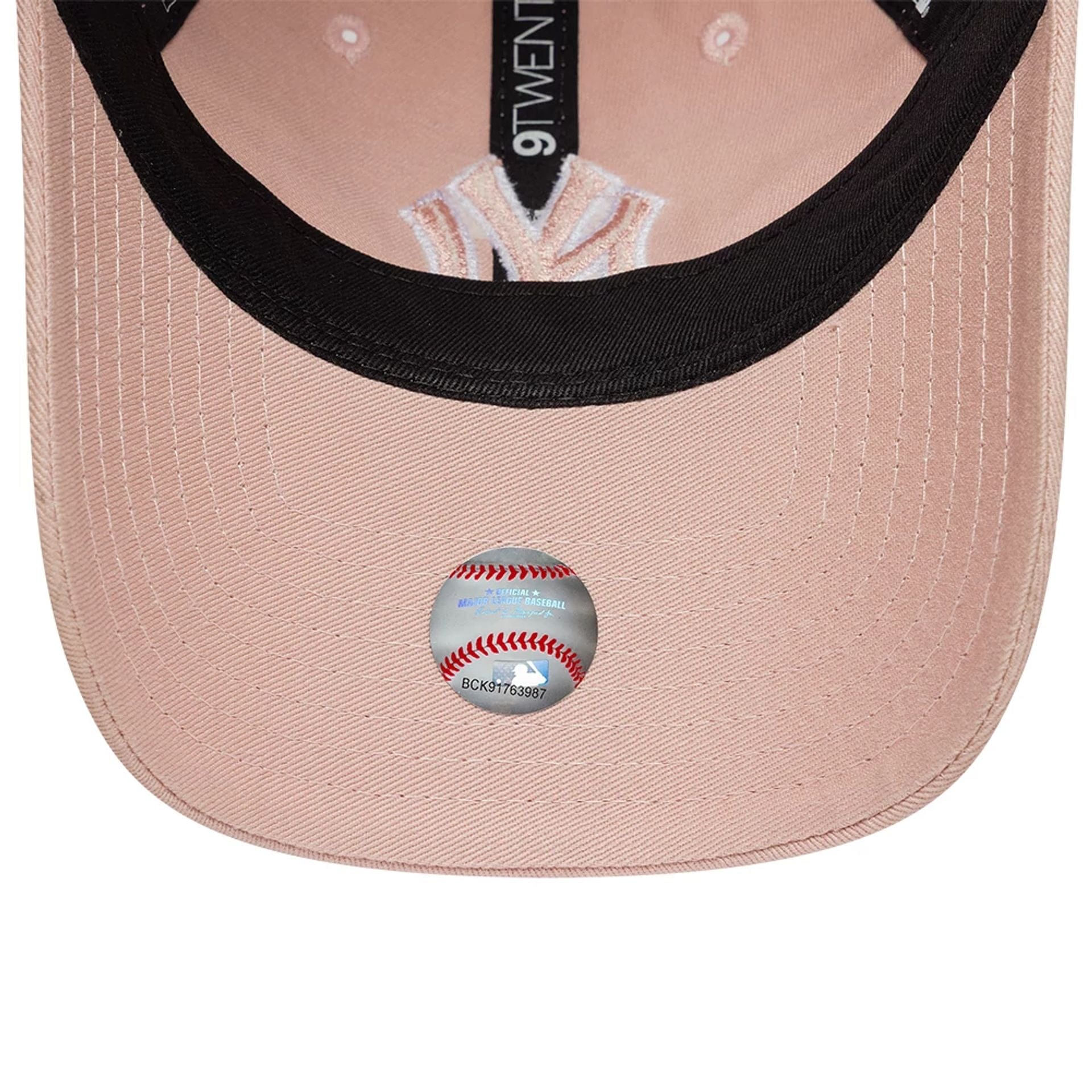 Pictured is this Womens MLB Washed New York Yankees 9TWENTY cap in pastel pink. 7