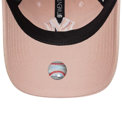 Pictured is this Womens MLB Washed New York Yankees 9TWENTY cap in pastel pink. 7