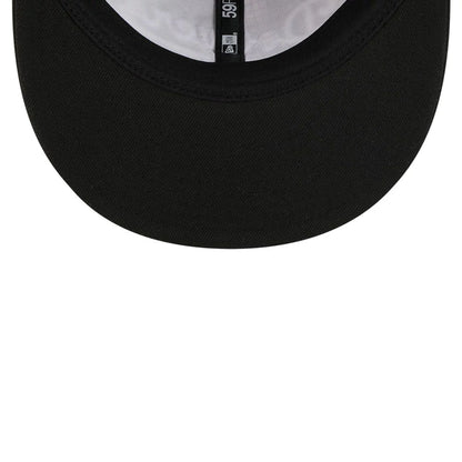 This is a Brooklyn Dodgers MLB Grunge Style Plaid Black Retro Crown 59FIFTY Fitted Cap 7