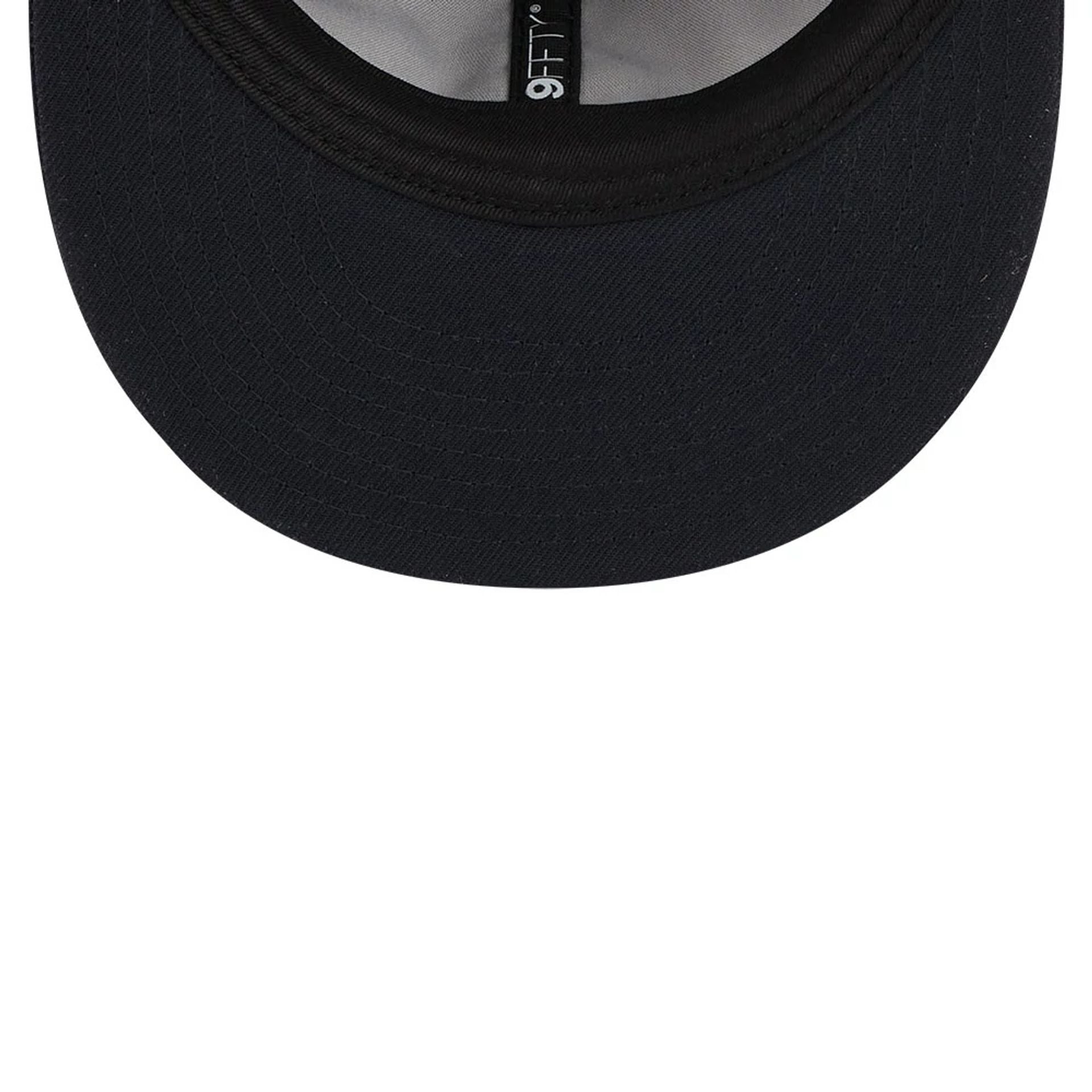 This is a Detroit Tigers MLB Grunge Style Plaid Navy Retro Crown 9FIFTY Adjustable Cap 6