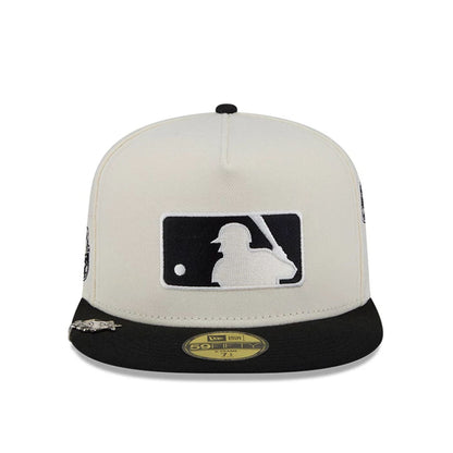 This is a MLB All Over MLB National League Mascots White 59FIFTY A-Frame Fitted Cap 3
