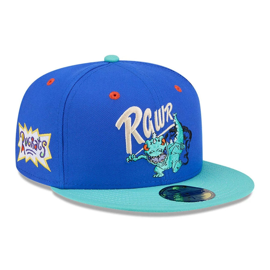 This is a Rugrats Reptar Nickelodeon Bright Blue 59FIFTY Fitted Cap 4