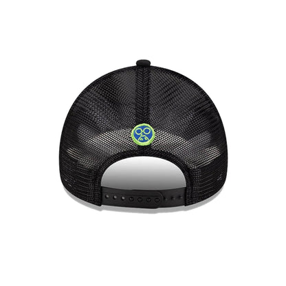 This is a Netflix Sakamoto Days Black 9FORTY A-Frame Trucker Adjustable Cap 4