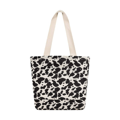 Pictured is this MLB Cow Jacquard New York Yankees Tote Bag in cream. 2