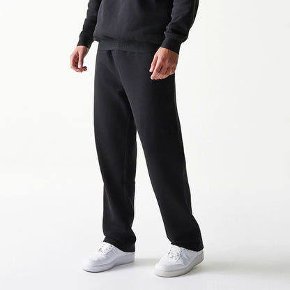 The model is wearing this New Era Tech Straight Leg Joggers in black. 3