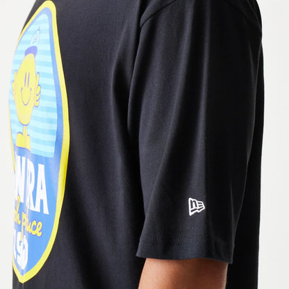 The model is wearing this New Era Lemon Fruit Graphic Oversized T-Shirt in black. 7