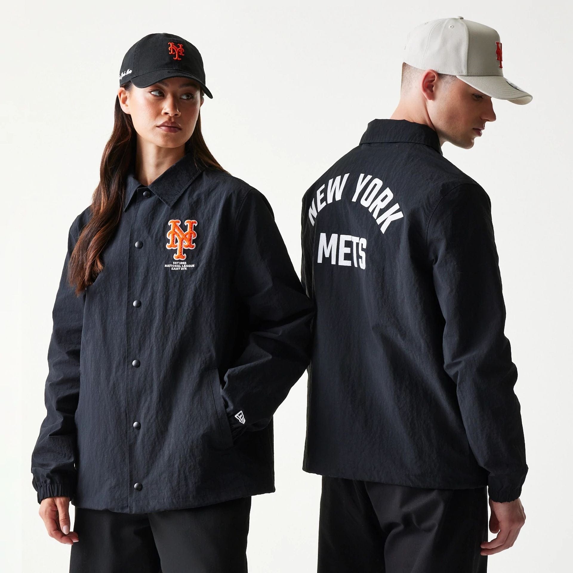 MLB Coaches New York Mets Black Jacket | NEC EU