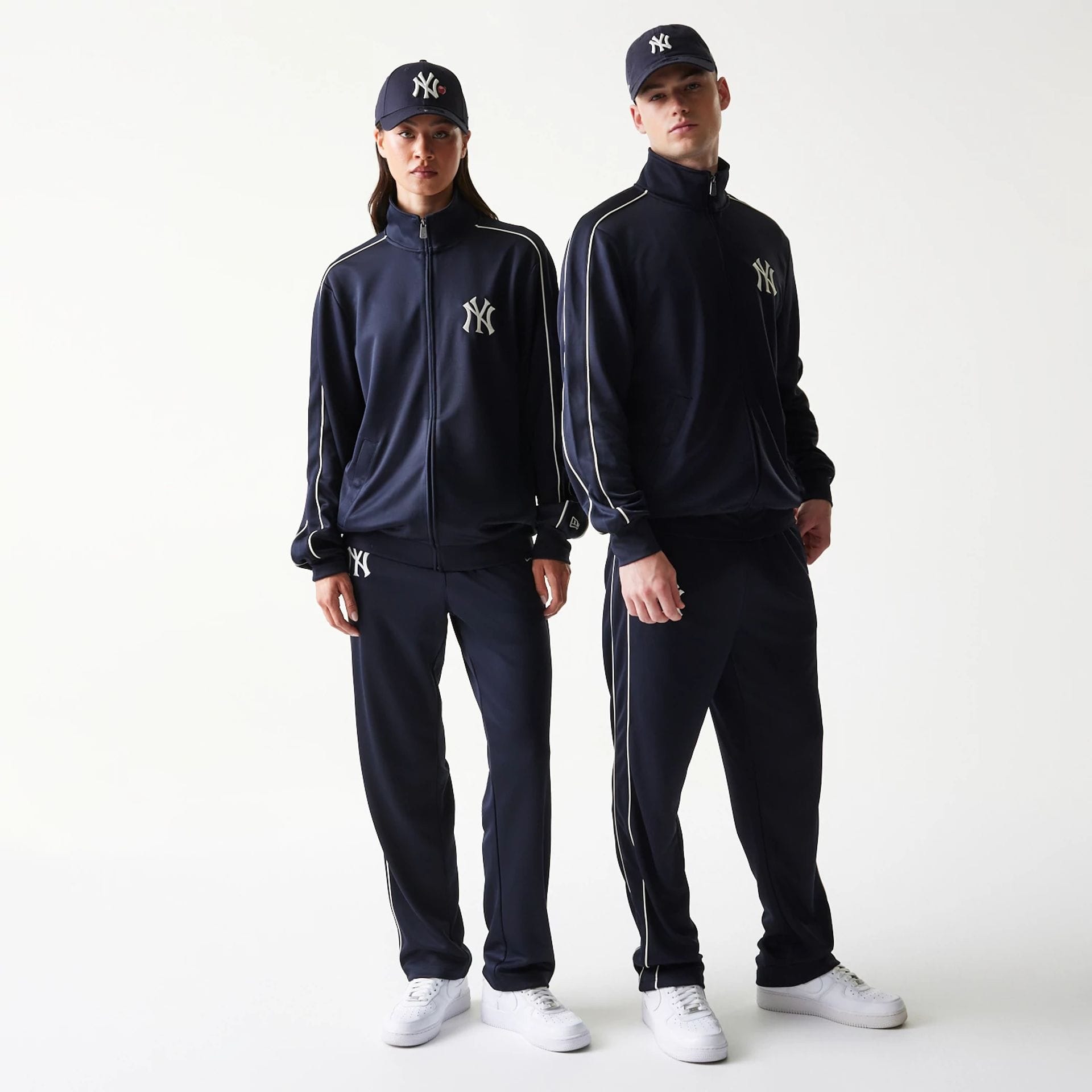 MLB Piping New York Yankees Navy Track Jacket | NEC EU