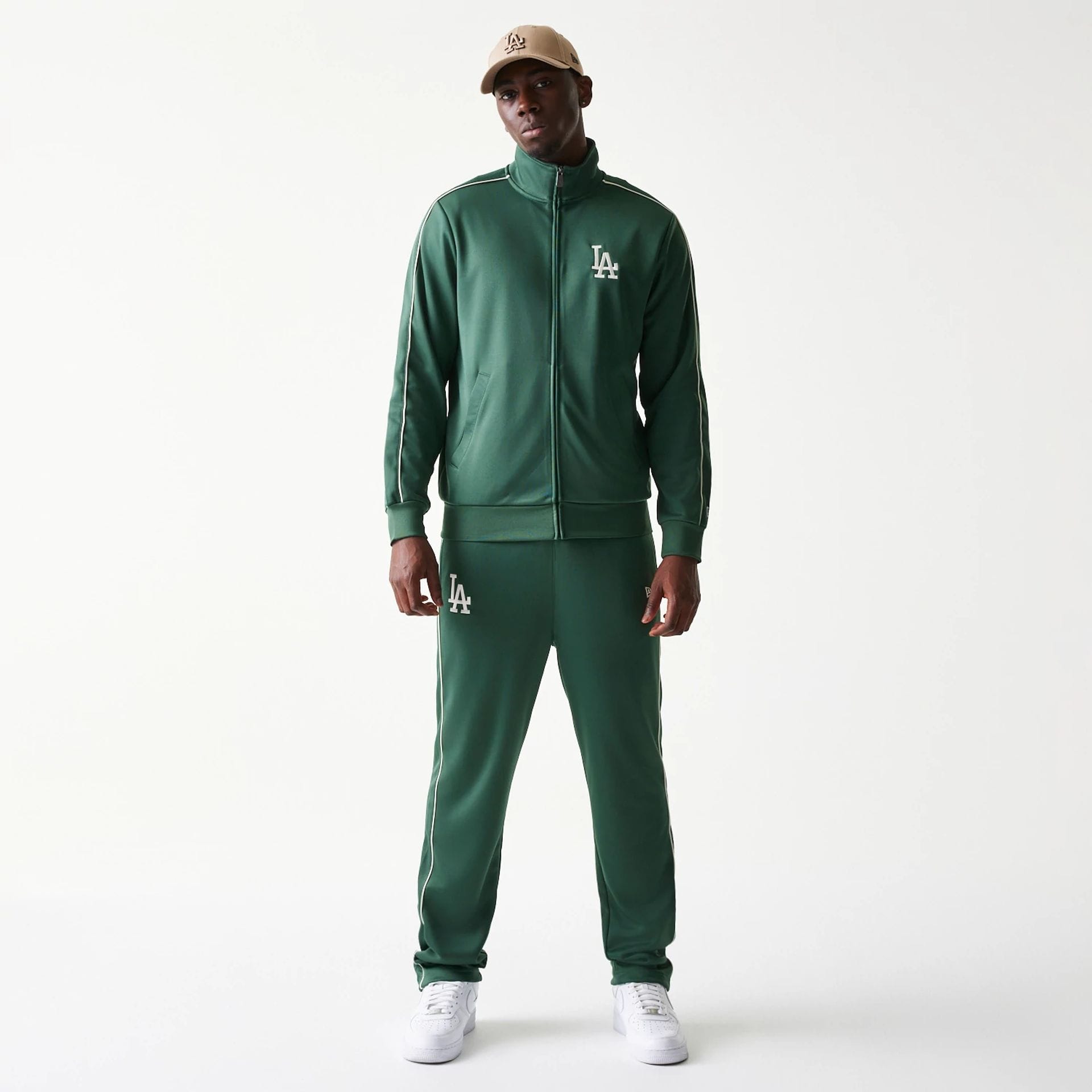 MLB Piping LA Dodgers Dark Green Track Jacket | NEC EU