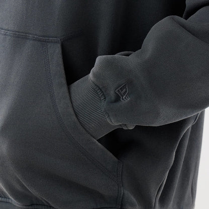 The model is wearing this MLB Washed LA Dodgers Full Zip Hoodie in Dark Grey. 4