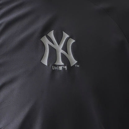 The model is wearing this MLB New York Yankees Jacket in dark grey. 6