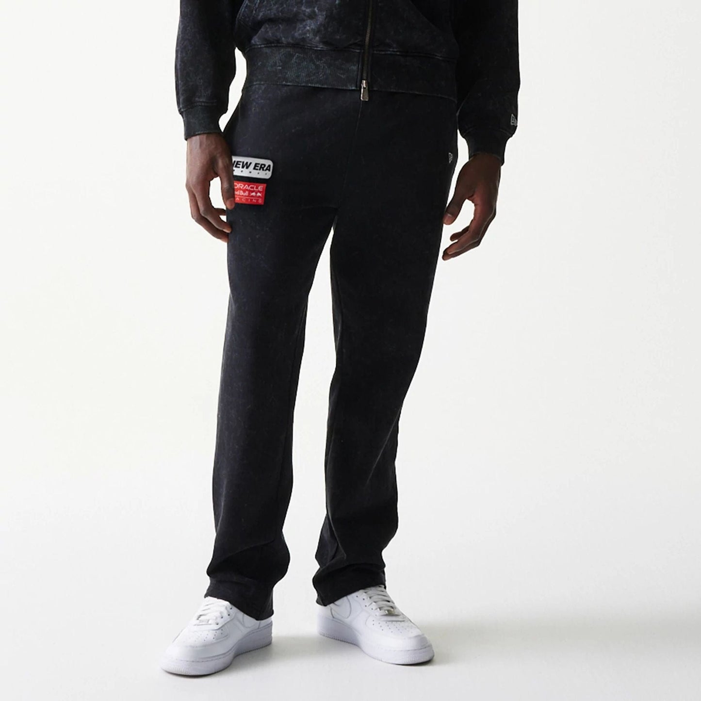 The model is wearing this Red Bull Racing Straight Leg Joggers in black. 7