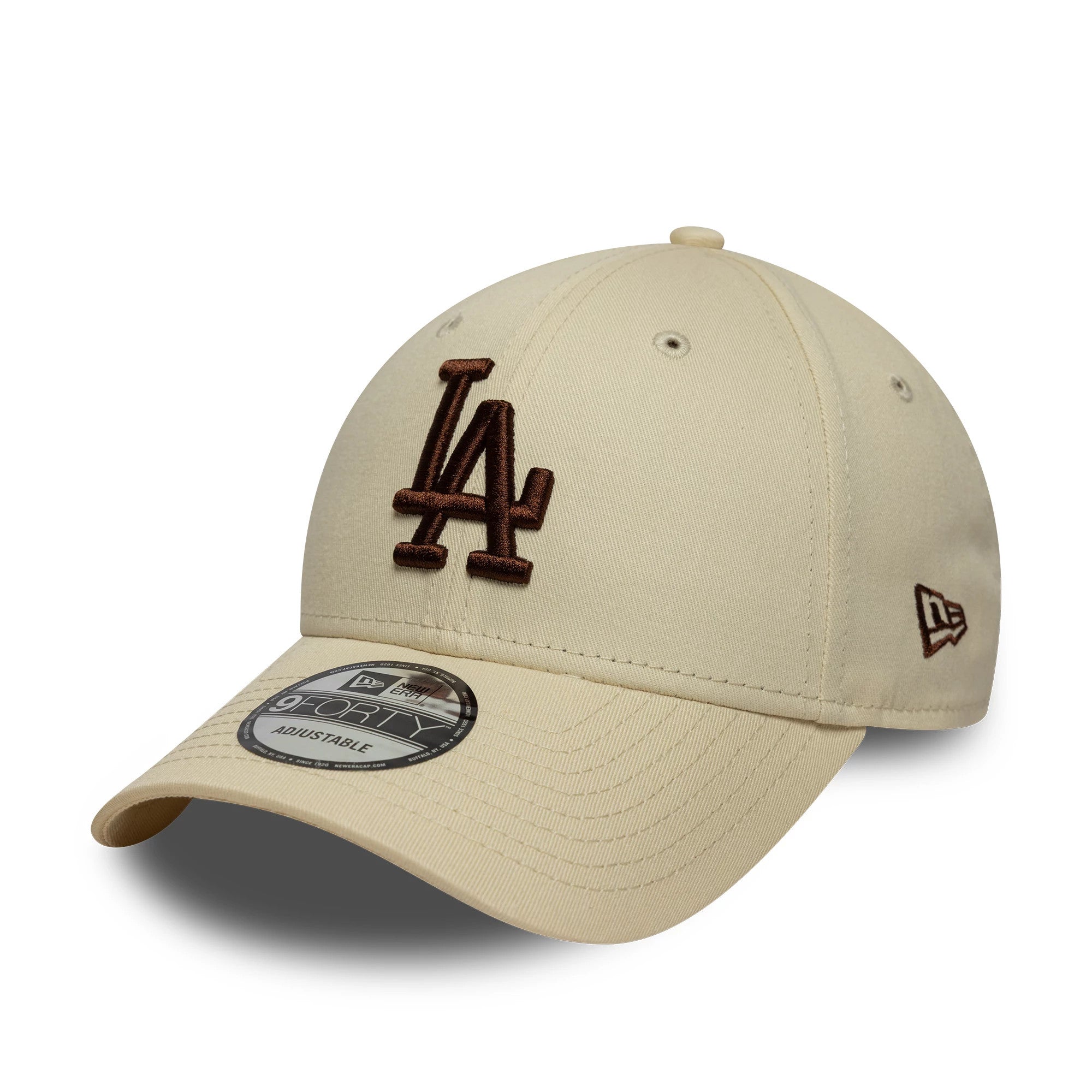 Pictured is this MLB League Essential LA Dodgers 9FORTY in light beige. 1
